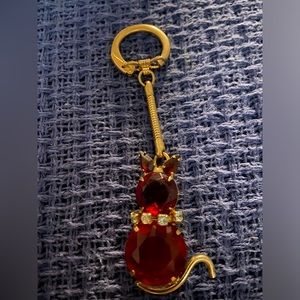 Vintage Cat Keyring